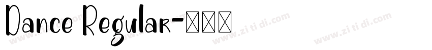 Dance Regular字体转换